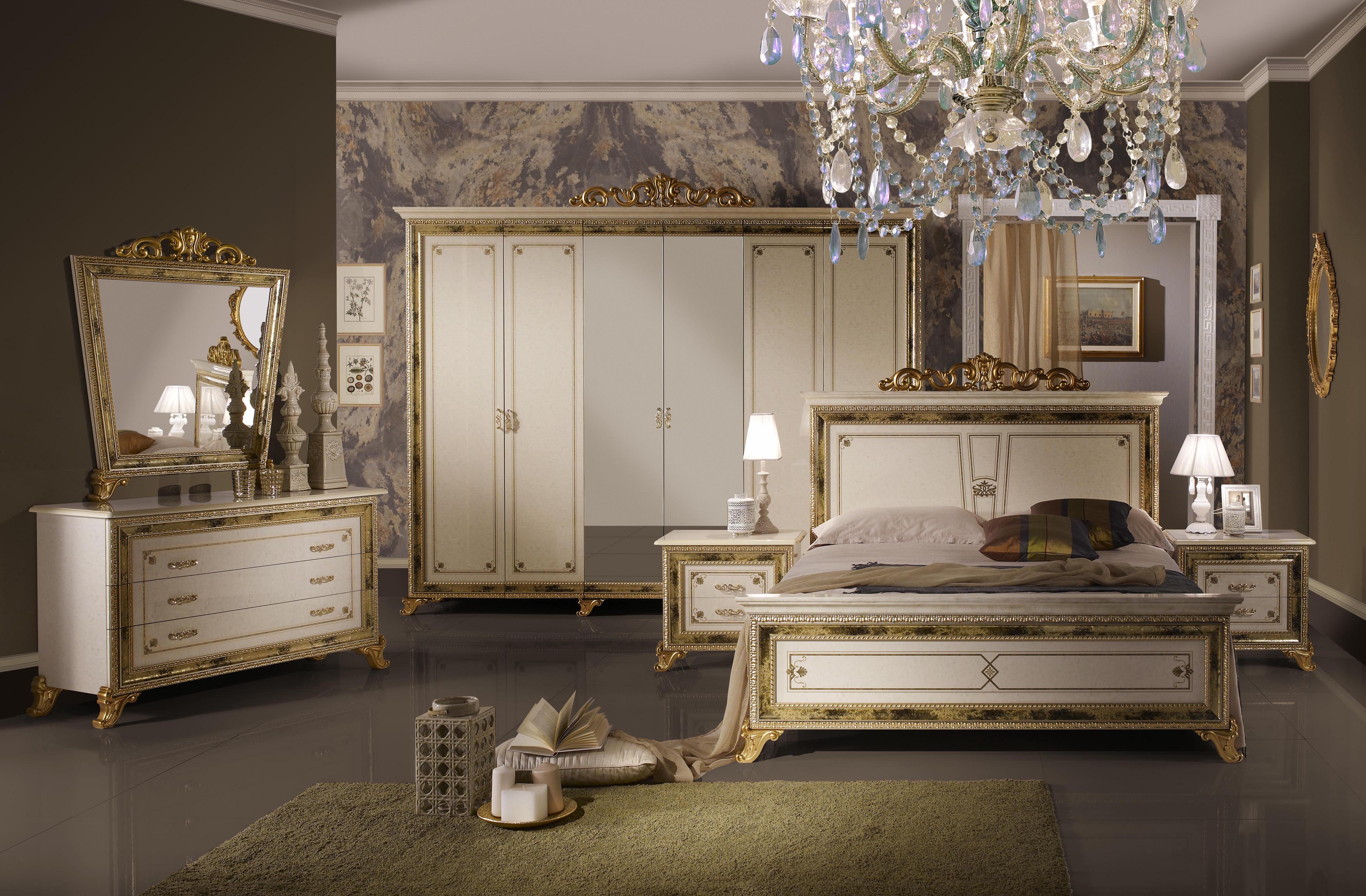 Barock Schlafzimmer Katia in Beige 6Teilig interdesign24.de